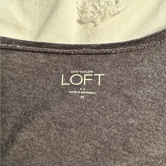 Gray LOFT Long Sleeve Tee - Picture 9 of 10